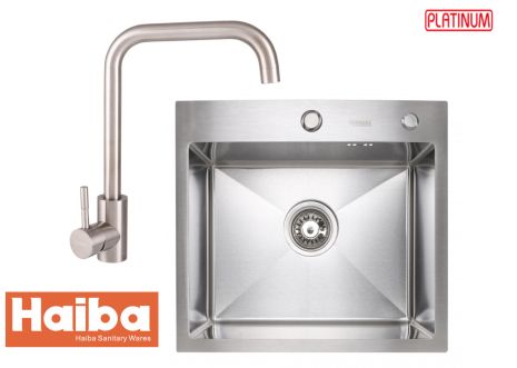 Набір мийка та змішувач із нержавіючої сталі HBSUS011GHMD5045