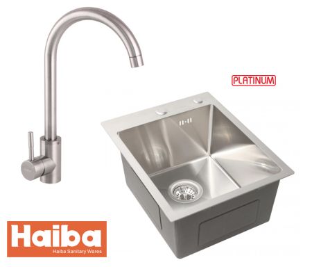 Набір мийка та змішувач з нержавіючої сталі HBSUS011HMD4050