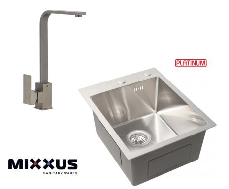 Набір мийка та змішувач з нержавіючої сталі MXKUB011HMD4050
