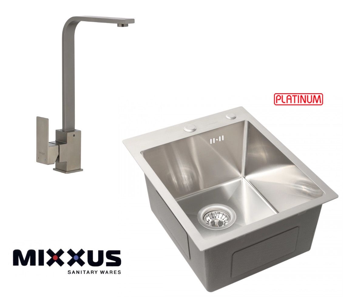 Набор мойка и смеситель из нержавеющей стали MXKUB011HMD4050 Набор мойка и смеситель из нержавеющей стали MXKUB011HMD4050