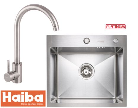 Набір мийка та змішувач із нержавіючої сталі HBSUS011HMD5045