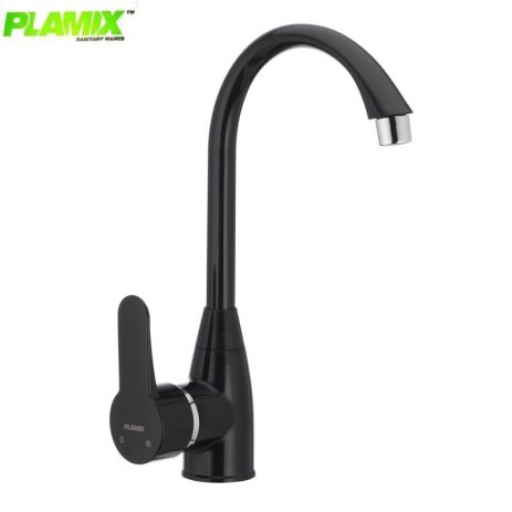 Змішувач для кухні з термопластику Plamix Mario 011 Black