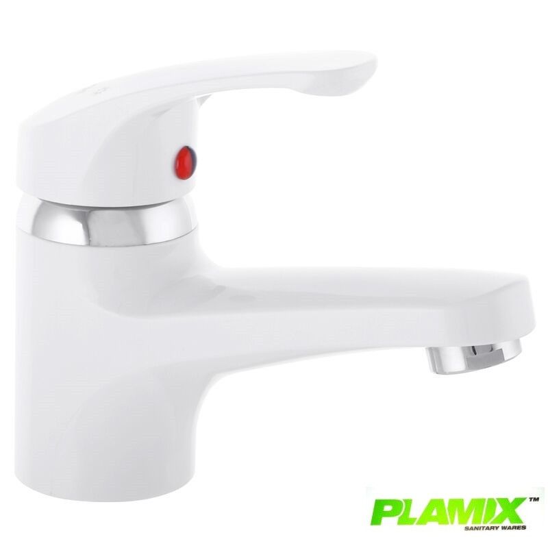 Смеситель для умывальника Plamix Afina 001 White Смеситель для умывальника Plamix Afina 001 White