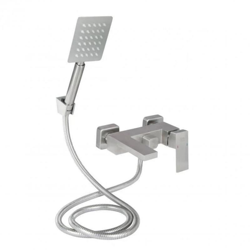 Смеситель для ванны Lidz Kubis 0061 (c душевым гарнитуром) (k35) LDKUB0061NKS43379 Nickel Смеситель для ванны Lidz Kubis 0061 (c душевым гарнитуром) (k35) LDKUB0061NKS43379 Nickel