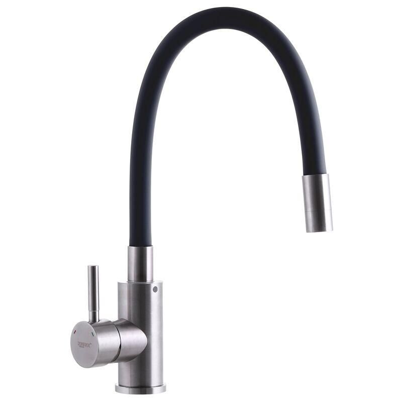 Змішувач для кухні з Гнучким Чорним Виливом Mixxus SUS Змішувач для кухні з Гнучким Чорним Виливом Mixxus SUS