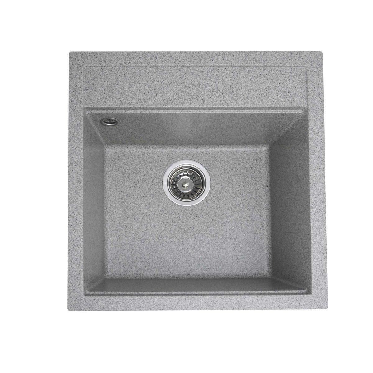 Гранитная мойка для кухни Platinum 5149 FIESTA матовая Серая Гранитная мойка для кухни Platinum 5149 FIESTA матовая Серая