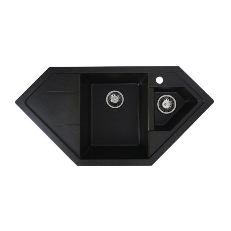 Гранитная мойка для кухни Platinum 9950 PANDORA матовая Черная GOLD Гранитная мойка для кухни Platinum 9950 PANDORA матовая Черная GOLD