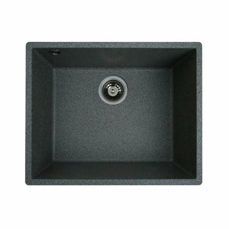 Гранітна мийка для кухні 5444 OASIS матова Сіра