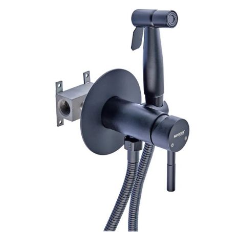 Змішувач для гігієнічного душу вбудований MiX SUS 333 Black Німеччина