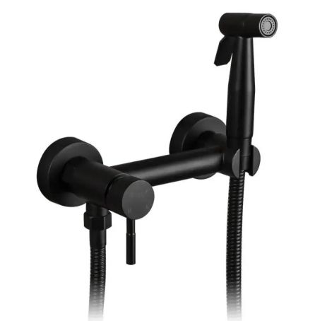 Змішувач для гігієнічного душу чорний SUS 222 Black Змішувач для гігієнічного душу чорний SUS 222 Black
