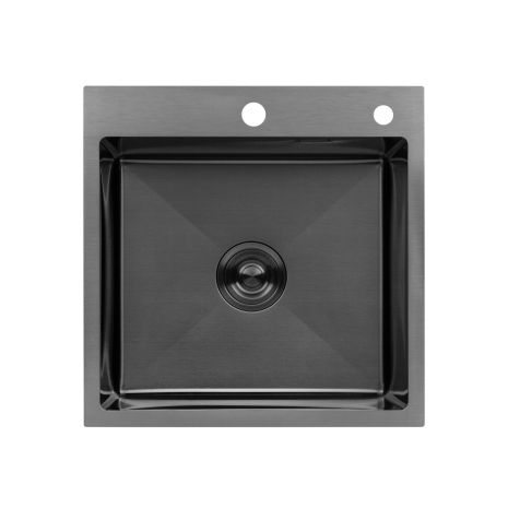 Кухонная мойка Kroner KRP Schwarze - 5050HM PVD (3/1 мм)
