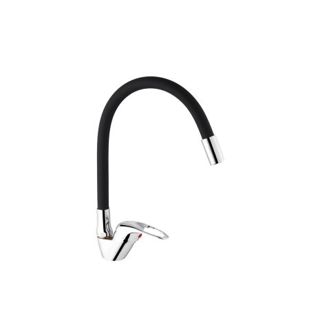 Змішувач для кухні з гнучким виливом Agua Leon — C039