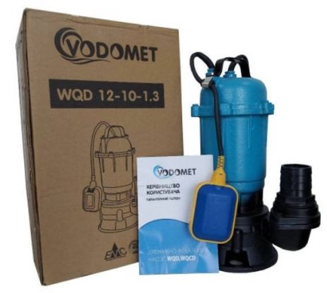 Насос дренажно-фекальний Словенія VDMT WQD 12-10-1.3 Насос дренажно-фекальний Словенія VDMT WQD 12-10-1.3