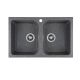 Гранітна мийка для кухні Platinum 7648W TWIN глянець Мікс Гранітна мийка для кухні Platinum 7648W TWIN глянець Мікс