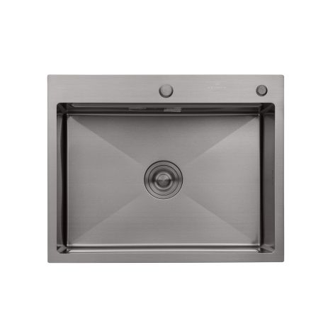 Кухонная мойка Kroner KRP Schwarze - 6350HM PVD (3/1 мм)