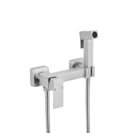 Набір для гігієнічного душу зі змішувачем Kroner KRP Edelstahl Kubus — ESG052