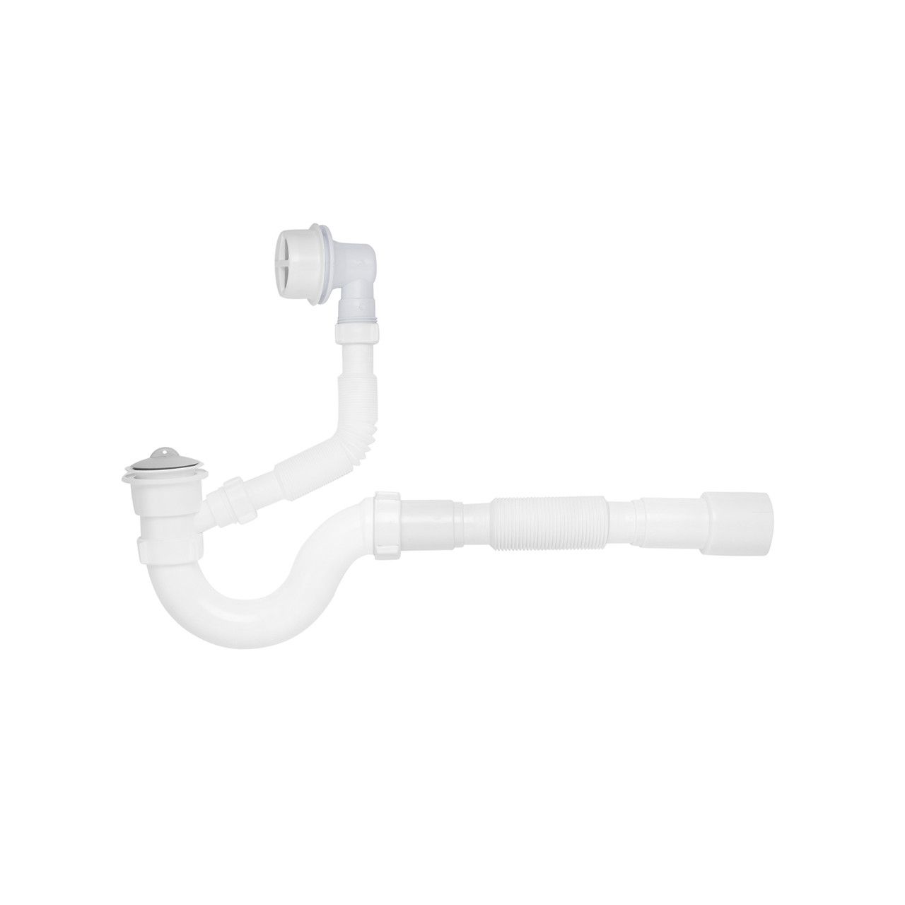 Сифон для ванни Kroner KRP — BS01 1 1/2"х40/50 з переливом, прямоточний Сифон для ванни Kroner KRP — BS01 1 1/2"х40/50 з переливом, прямоточний