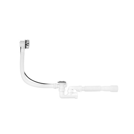 Сифон для ванны Kroner KRP - BS05P 1 1/2"х40/50 с системой СІіск-СІаск, с переливом и ревизией