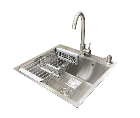 Комплект мийка + змішувач Romzha Arta Carbon U-490 (A)