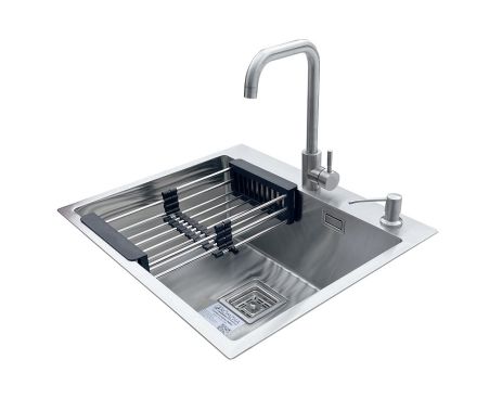 Комплект мийка + змішувач Romzha Arta Nova U-550 Max (B)