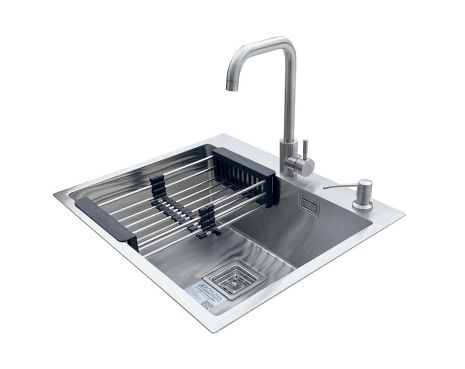 Комплект мийка + змішувач Romzha Arta Nova U-550 Max (B)