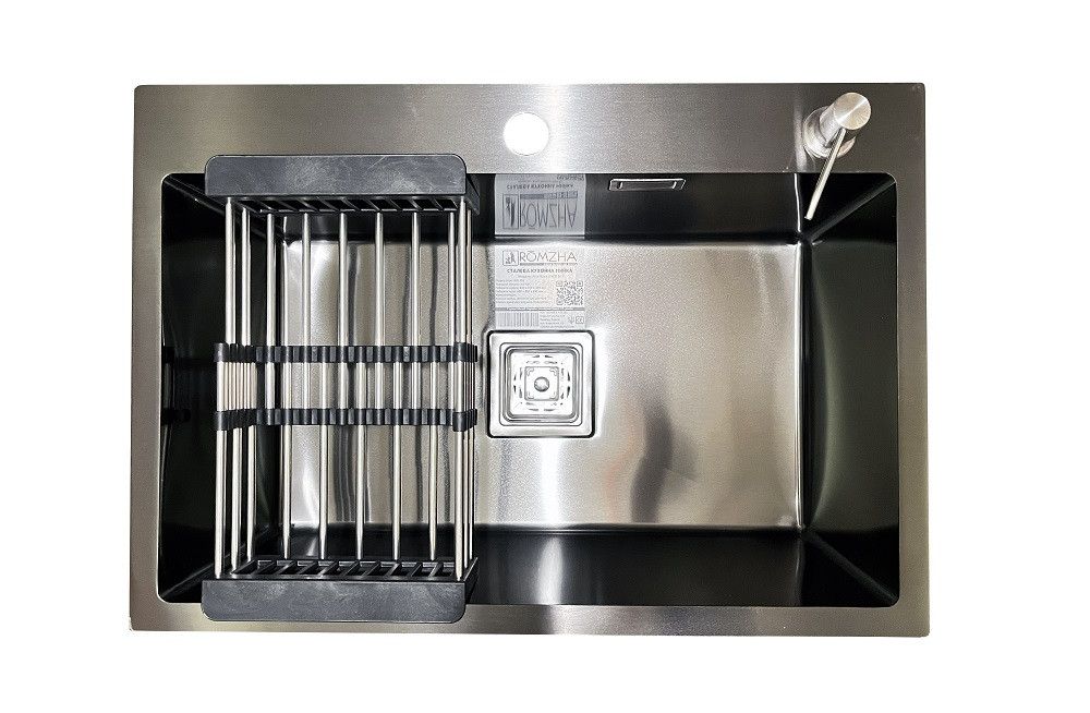 Кухонна мійка Romzha Arta Nova U-600 BL Кухонна мійка Romzha Arta Nova U-600 BL