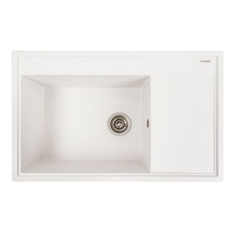 Гранитная мойка для кухни Platinum 7950 AZURIT матовая Белая Гранитная мойка для кухни Platinum 7950 AZURIT матовая Белая