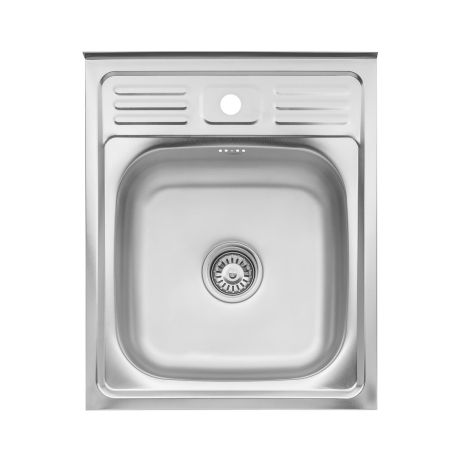 Кухонная мойка накладная Kroner KRP Satin - 6050 (0.6 мм)