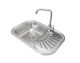Комплект мийка + змішувач Romzha Stela Satin (B)