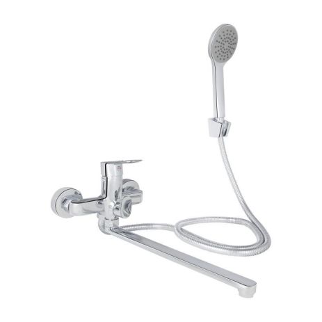 Змішувач для ванни Lidz Latwa 005 з поворотним виливом (з душовим гарнітуром) (k35) LDLAT005CRM45415 Chrome Змішувач для ванни Lidz Latwa 005 з поворотним виливом (з душовим гарнітуром) (k35) LDLAT005CRM45415 Chrome