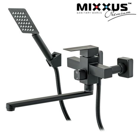 Змішувач для ванної Mixxus Kub 006 Euro Black Змішувач для ванної Mixxus Kub 006 Euro Black