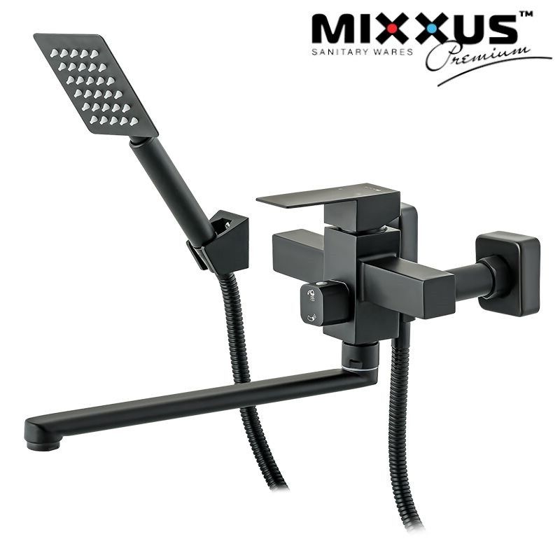 Смеситель для ванной Mixxus Kub 006 Euro Black Смеситель для ванной Mixxus Kub 006 Euro Black