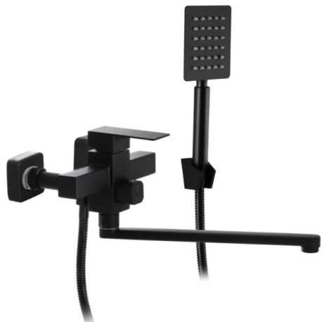 Смеситель для ванной Германия MIX Kub 006 Euro Black из нержавеющей стали