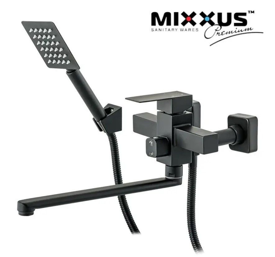 Смеситель для ванной Германия MIX Kub 006 Euro Black из нержавеющей стали Смеситель для ванной Германия MIX Kub 006 Euro Black из нержавеющей стали