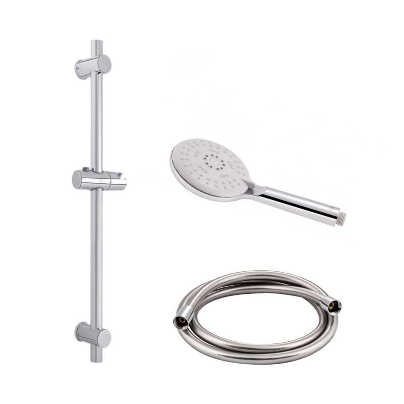 Набор душевого гарнитура Qtap 3 в 1 (QT01L + QTLEP82103OC + QTHADPVC160C) хром Набор душевого гарнитура Qtap 3 в 1 (QT01L + QTLEP82103OC + QTHADPVC160C) хром