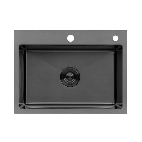 Кухонная мойка Kroner KRP Schwarze - 5843HM PVD (3/1 мм)