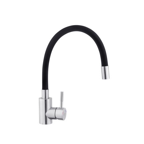 Змішувач для кухні з гнучким виливом Kroner KRP Edelstahl Klassisch — ESG035BLK