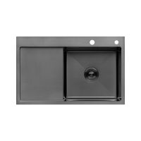Мойка для кухни Kroner KRP Schwarze - 7849RHM PVD (3/1 мм)