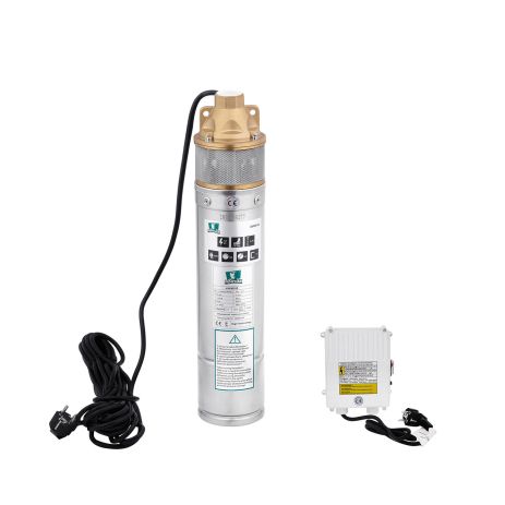 Насос глубинный вихревой Pumpman 4SKM100 Нmax 60 м Qmax 2,7 куб.м 750 Вт с пультом