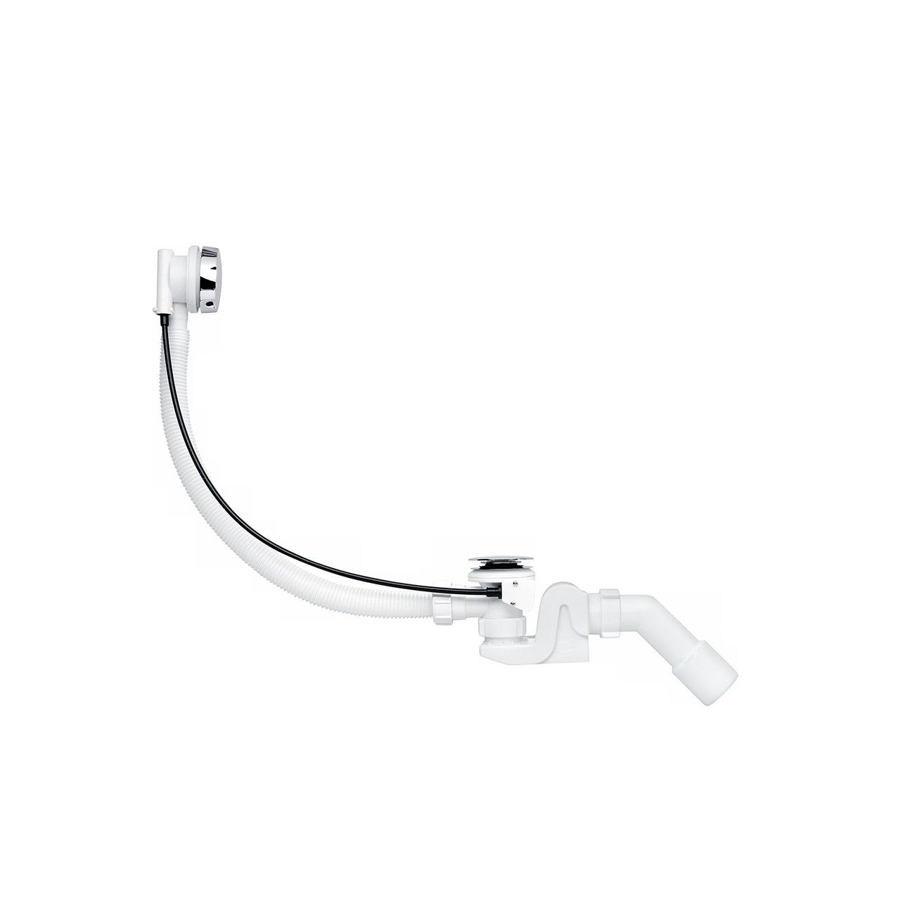 Сифон для ванної ANIplast "Бриг" напівавтоматичний, з перехідною трубою 45°40х50, 520 мм металевий Сифон для ванної ANIplast "Бриг" напівавтоматичний, з перехідною трубою 45°40х50, 520 мм металевий