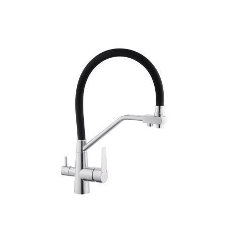 Смеситель для кухни с подключением к фильтру Kroner KRP Edelstahl Klassisch - ESG03817BLK