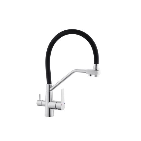 Смеситель для кухни с подключением к фильтру Kroner KRP Edelstahl Klassisch - ESG03817BLK