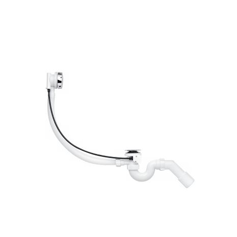 Сифон для ванной ANIplast 45°40х50 мм полуавтоматический, металлическая ручка ЕМ311EU