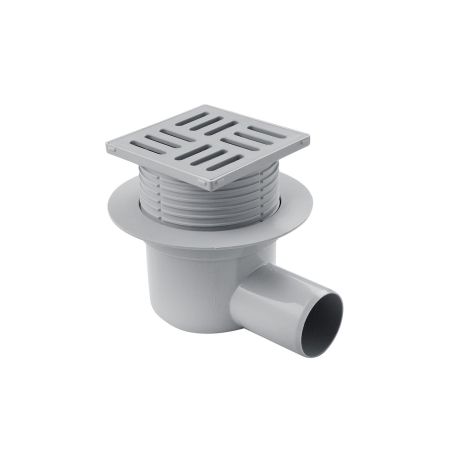 Трап ANIplast з горизонтальним випуском 50 мм, з решіткою 10х10 см ТА5604EU