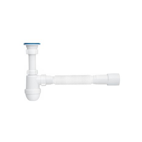 Сифон для раковины ANIplast с резьбовым выпуском 70 мм, с гибкой трубой 40х40/50 мм С0115EU