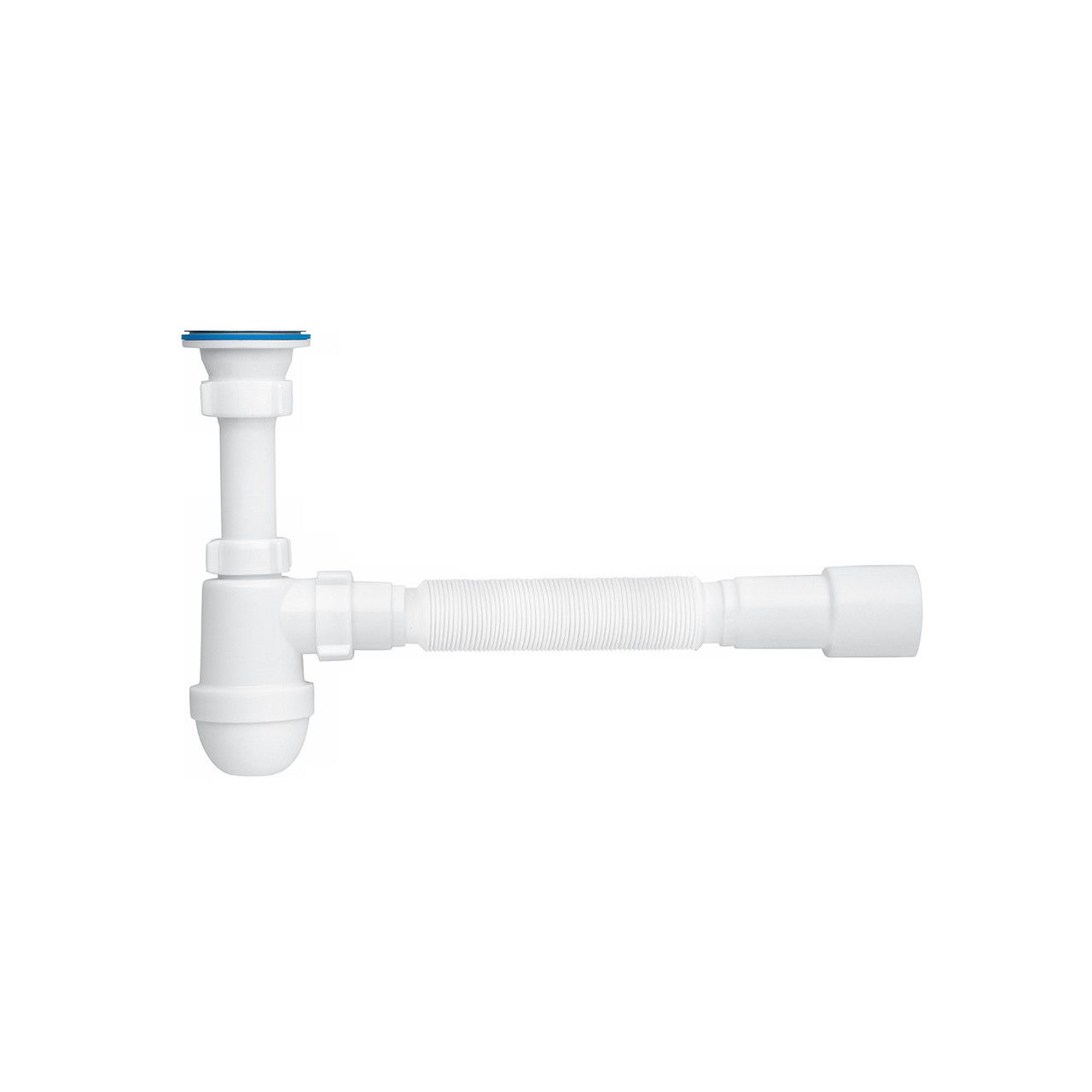 Сифон для раковини ANIplast з нарізним випуском 70 мм, з гнучкою трубою 40х40/50 мм С0115EU Сифон для раковини ANIplast з нарізним випуском 70 мм, з гнучкою трубою 40х40/50 мм С0115EU