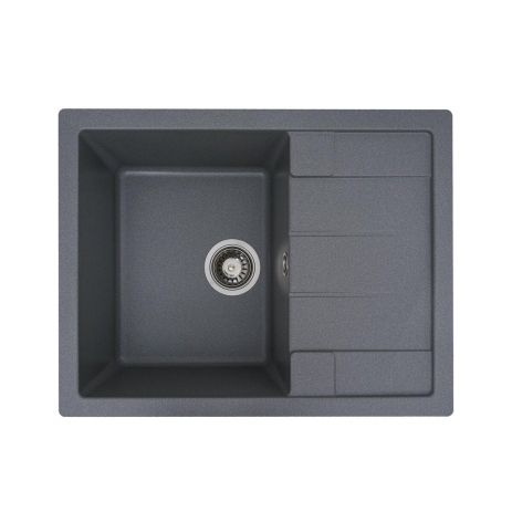 Гранітна мийка для кухні Platinum 6550 INTENSO матова Сірий мусон Гранітна мийка для кухні Platinum 6550 INTENSO матова Сірий мусон