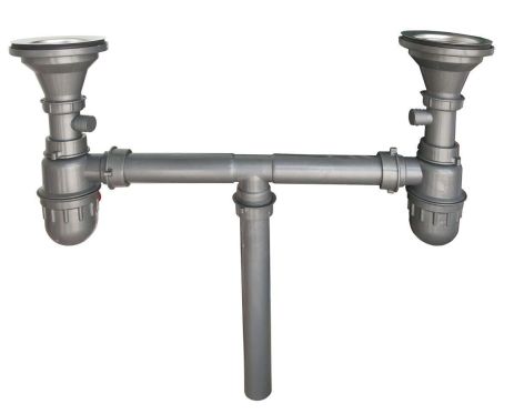 Євросифон Platinum подвійний для граніту, стильний Євросифон Platinum подвійний для граніту, стильний