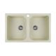 Кухонна гранітна мийка Platinum 7648W TWIN глянець Пісок Кухонна гранітна мийка Platinum 7648W TWIN глянець Пісок