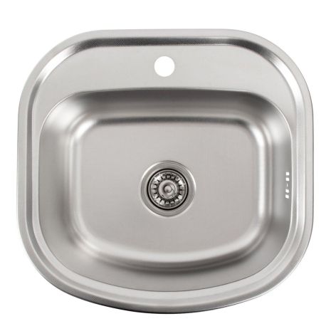 Нержавеющая кухонная мойка VALESO ДЕКОР 4947 (0.8/180 мм)
